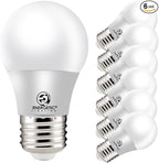 Energetic A15 Refrigerator Bulbs 40 Watts Equivalent (5.5W), LED Appliance Dimmable Light Bulbs, Daylight 5000K, E26 Base, UL Listed, 6 Packs