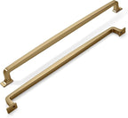 khtumeware | Appliance Handle Pull | Brushed Satin Brass | 18 in (457 mm) Center-to-Center Drawer Pull | 1 Pack| Kitchen and Bathroom Cabinet Hardware | Furniture Hardware