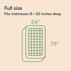 Ultra Soft Full Size Mattress Topper - Viscose Made from Bamboo Pillow Top Mattress Pad for Back Pain Relief - Naturally Cooling for Hot Sleepers, White