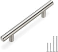 homdiy Kitchen Cabinet Pulls Cabinet Hardware -HD201BSS 1Pack 3-1/2in(90mm) Hole Centers Bathroom Cabinet Handles