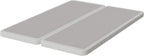Nutan Inch Sturdy Box Spring for Mattress Support-Durable and Fully Assembled, Natural Wood Queen, White, 2" Foundation