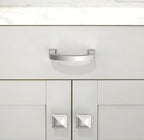 10 Pack Brushed Satin Nickel Cabinet Pulls 3 Inch(76mm) Kitchen Cabinet Handles Solid Zinc Alloy Cabinet Hardware Drawer Pulls