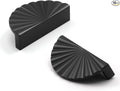 10 Pack Black Cabinet Pulls 3" Hole Center Cup Flat Matte Black Drawer Pulls Kitchen Cupboard Bathroom Dresser Cabinet Hardware Handles Zinc Alloy