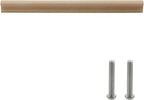 6Pcs Unfinished Beech Wood Solid Furniture Pulls Handles,Unfinished Unpainted Paintable Wooden Handles Cupboard Closet Drawer Handle Pull,Length 11.81",Hole Dis.8.82"
