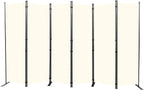 Room Divider 6FT Portable Room Dividers and Folding Privacy Screens, 132'' W Fabric Divider for Room Separation, 6 Panel Partition Room Dividers Freestanding Wall Divider Screen for Dorm Studio Office