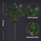 Melorca&Guilla Artificial Plants,3PCS 37" Green Faux Branches for Vase Faux Greenery Stems,Artificial Branches Fake Plants for Shop Garden Office Home Décor (3, Watercress)