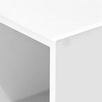 Furinno LUDER Book Shelf, 3-Cube Bookshelf, Bookcase, 9.3" x 12" x 31.5", for Living Room, Bedroom, Home Office, White