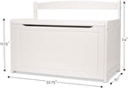 Melissa & Doug Toy Chest, Wooden Toy Storage Box with Safety-Hinged Lid, Kids Toys Storage Organizer for Playroom, Bedroom, & Montessori Classroom Furniture for Boys & Girls Ages 3+