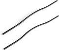 Goo-Ki Low Profile Matte Black Cabinet Pulls, Double Hole Centers (17.6''/18.9'') Zinc Alloy Handle for Drawer Cupboard Wardrobe,6 Packed