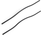 Goo-Ki Low Profile Matte Black Cabinet Pulls, Double Hole Centers (17.6''/18.9'') Zinc Alloy Handle for Drawer Cupboard Wardrobe,6 Packed