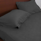 Moonsea Twin XL Sheet Set - 3-Piece Twin XL Sheets with Extra Deep Pocket and Side Pocket - Fits 16 in to 24 in Pillow Top (Black)