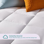 Sleep Innovations Dual Layer 4 Inch Memory Foam Mattress Topper, Full Size, Medium Support, 2 Inch Cooling Gel Memory Foam Plus 2 Inch Pillow Top Cover