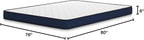 Signature Design by Ashley King Size Medium Firm 6 Inch Memory Foam Mattress with Breathable Quilted Cover, Fiberglass Free, Mattress in A Box