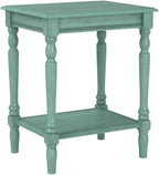 Decor Therapy Accent Table with Storage, Casual Style, Modern End Table, Sturdy, Blue Gray - (24" x 19.5" x 15.75")