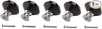 Dynasty 30mm Glass Crystal Dresser Drawer Kitchen Cabinet Door Hardware Knobs Handles - Color | Quantity Choice, Black