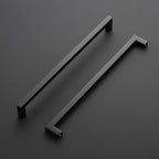 Ravinte 15 Pack Black Cabinet Pulls 11-1/3 Inch Square Kitchen Cabinet Handles Matte Black Kitchen Hardware for Drawer Pulls Drawer Handles Come with Screwdriver