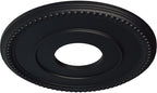 Ekena Millwork CM12BRSGS 12 1/2"OD X 3 7/8"ID X 3/4"P Bradford Ceiling Medallion Fits Canopies Up to 6 5/8", Steel Gray