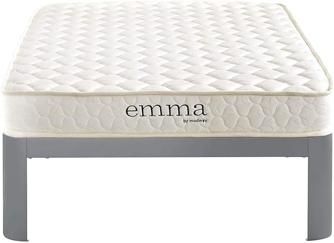 Modway Emma 6" Twin Mattress Foam Set of 2, White
