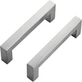 Ravinte 15 Pack Brushed Nickel Kitchen Cabinet Handles 3-3/4 Inch Cabinet Pulls Square Kitchen Hardware for Cabinet Drawer Pulls Drawer Handles Come with Screwdriver