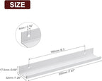uxcell Cabinet Finger Edge Pull, 5pcs 200mm / 7.87" Aluminum Alloy Back Mount Hidden Cabinet Pulls Concealed Handle for Home Kitchen Drawer Cabinet, Silver