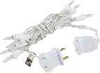 Novelty Lights 5 Feet 10 Bulbs Vintage Short Mini Light String, Clear Bulbs on White Wire, 4-Inch Spacing Fairy Lights, Connectable End-to-End, UL Listed for Indoor/Outdoor