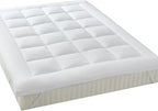 Royal Hotel Bedding Mattress Topper, Twin-XL, 2 Inches Hypoallergenic Overfilled Down Alternative Anchor Bands Mattress Topper