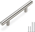 homdiy Cabinet Handles Brushed Nickel Cabinet Pulls 76mm 3 inch Hole Centers - HD201SN 1 Pack T Bar Cupboard Drawer Pulls Stainless Steel