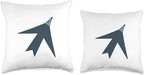 Cute Scandinavian Animals Designs Chic Scandinavian Bird Minimalism Throw Pillow, 18x18, Multicolor