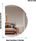 Half Moon LED Bathroom Mirror,Frameless Backlit Wall Mirror, Anti-Fog Smart Vanity Mirror,3 Colors Lights Dimmable Brightness and Time,Touch Switch (Left Semicircle, 100 * 70)