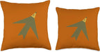 Cute Scandinavian Animals Designs Chic Scandinavian Bird Minimalism Throw Pillow, 16x16, Multicolor