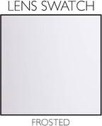 Design House 501338 Two-Light Square Frosted White Glass Semi-Flush Ceiling Mounted Light 11-inch, White