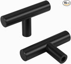 homdiy Black Cabinet Knobs 30Pack Single Hole Drawer Knobs Black Kitchen Drawer Pulls and Knobs Stainless Steel Cabinet Hardware for Bathroom, Cupboard
