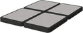 Nutan Inch Sturdy Box Spring for Mattress Support-Durable and Fully Assembled, Natural Wood King(Fold), Gray, 4" Foundation