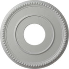 12 1/2"OD x 3 7/8"ID x 3/4"P Bradford Ceiling Medallion (Fits Canopies up to 6 5/8"), Hand-Painted Frost