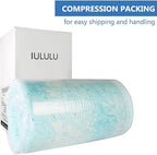 IULULU Mattress Topper, 3 Inch Gel Memory Foam Mattress Topper for Twin Size Bed,Blue