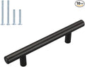 homdiy 3.5in Cabinet Pulls Black - HD201BK Matte Black Cabinet Hardware 25 Pack Black Handles for Cabinets Vintage Cabinet Handles and Drawer Pulls