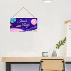 Personalized Signs Stars Wall Hanging Sign for Little Man Cave, Motivational Hanging Plaque Sign Outer Space Room Wall Art Decor, Planet Nursery Decor for Boys Room Kids Playroom Classroom Décor