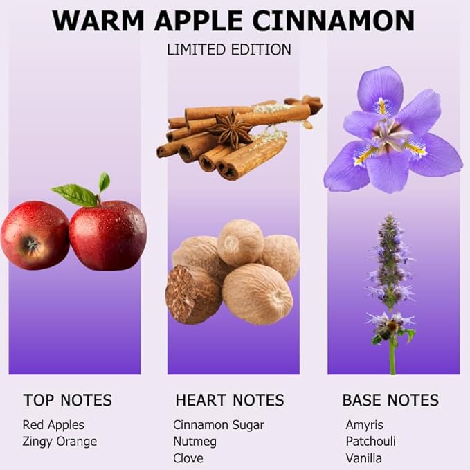 AROMELY Warm Apple Cinnamon Diffuser Oil Blend – Christmas Scents – Signature Diffuser Aroma – Luxurious Fragrance with Notes of Apples, Cinnamon Sugar, Nutmeg, and Amyris. (150ml)