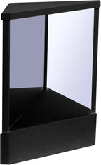 Non-Reversing Mirror, Professional Mirror Non-reversing Precision True Vanity Makeup Mirrors Non-Magnifying Tabletop Mirrors for Accurate Reflections (Black, S)