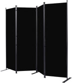 Room Divider 6FT Portable Room Dividers and Folding Privacy Screens, 88'' W Fabric Divider for Room Separation, 4 Panel Partition Room Dividers Freestanding Wall Divider Screen for Dorm Studio Office
