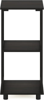 Furinno Romain 2-Tier Tall End Table, Espresso