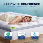 Premium Memory Foam Mattress Topper Full for Ultra Comfort, 2 Inch Plush Pillow Top Full Mattress Topper with Breathable Air Mesh Sides, Soft Mattress Pad Cover with Deep Pocket Fits 6-21" Mattress