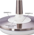 Brookstone Cordless Illuminated Makeup Mirror Silver