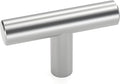 LONTAN 100 Pack Brushed Nickel Cabinet Knobs for Dresser Drawers LS201BSS Kitchen Cabinet Knobs Brushed Nickel Cabinet Pulls Modern Drawer Knobs