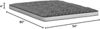 MAXYOYO Black Geometric Pattern Futon Mattress, Japanese Floor Mattress Quilted Bed Mattress Topper, Extra Thick Folding Sleeping Pad Breathable Floor Lounger Guest Bed for Camping Couch, Full