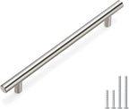 homdiy Brushed Nickel Cabinet Pulls Cabinet Handles, 7-1/2in(192mm) Center to Center Dresser Drawer Handles Silver Drawer Pulls for Kitchen, Bedroom, Bathroom, Wardrobe Hardware