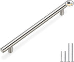homdiy 30Pack 7-1/2in Hole Centers Zinc Alloy Kitchen Cabinet Handle - HD201SN Drawer Pulls Mordern Cabinet Handles for Bathroom Wardrobe Cabinet Hardware