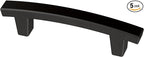 Franklin Brass Pierce (5-Pack) Cabinet Handles 3' Hole Center Matte Black Kitchen Drawer Pulls Dresser, Furniture Hardware P29519K-FB-B