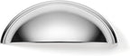 khtumeware 10 Pack 2-1/2" Drawer Pulls Polished Chrome Cabinet Cup Pulls Kitchen Hardware Cabinet Handles Drawer Handles Knobs 2.5 inch Hole Center