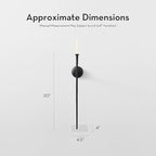 Aspar Wall Sconce, Modern Candle Holder with Elegant Hook Design, Versatile Decorative Lighting for Indoor Wall Decor and Ambiance Setting, Black (Candle Not Included)